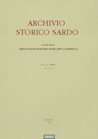 Archivio Storico Sardo - Volume n. XXXIV, fasc. I (1983) - Deputazione di Storia Patria per la Sardegna 